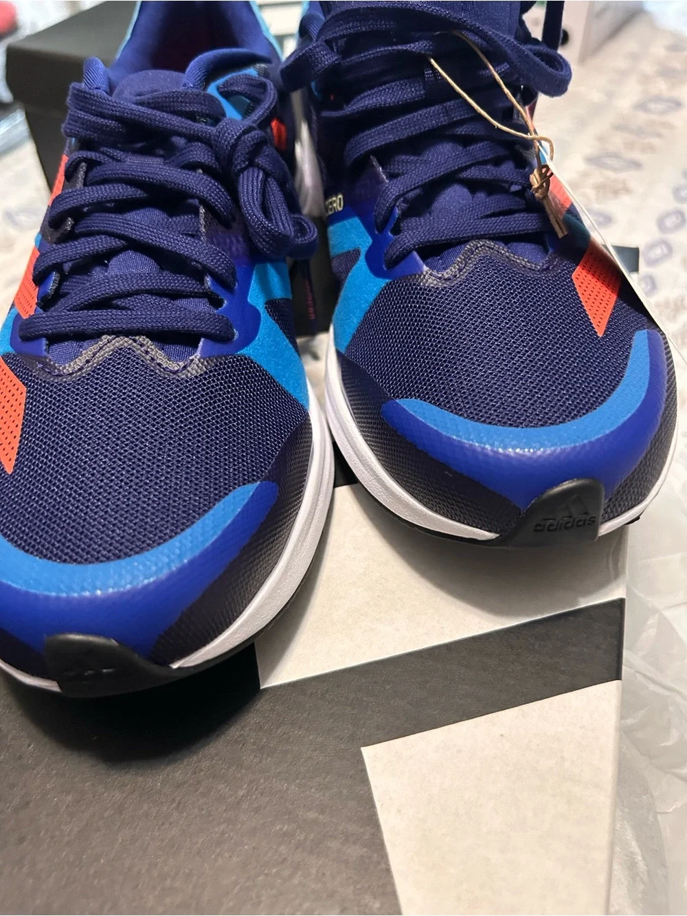 adidas adizero Men's Running Shoes - Navy/Blue/Red